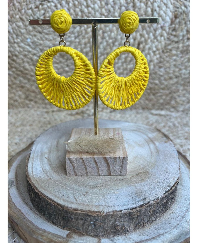 BOUCLES D'OREILLES JOSSE - JAUNE