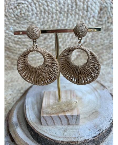 BOUCLES D'OREILLES JOSSE - TAUPE