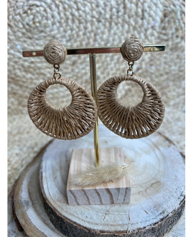 BOUCLES D'OREILLES JOSSE - TAUPE