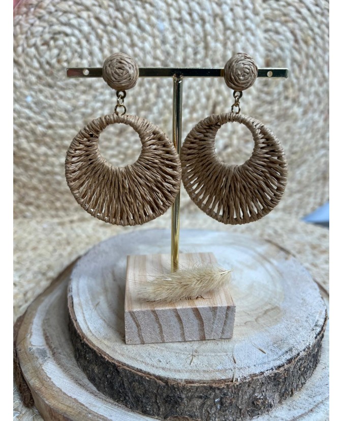 BOUCLES D'OREILLES JOSSE - TAUPE