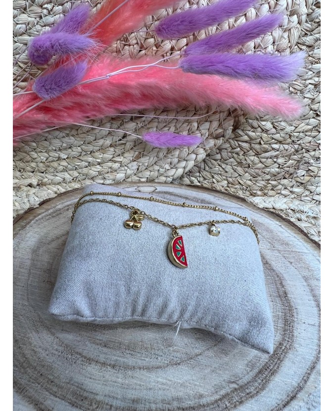 CHAINE DE CHEVILLE ROSA