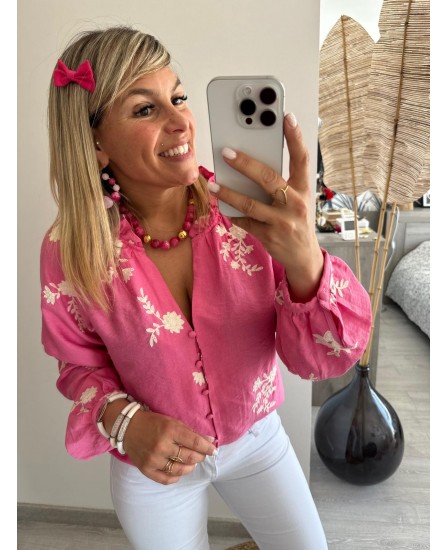 BLOUSE AYANA - ROSE