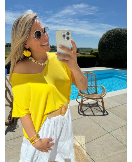 TOP ALFREDA - JAUNE