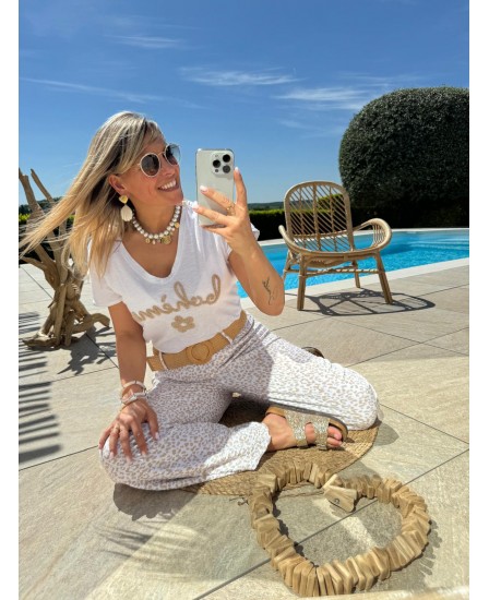 TEE SHIRT BOHEME - BEIGE