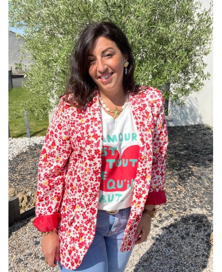 BLAZER LYS PULP - ROUGE