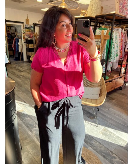 TOP PAQUITA PULP - FUSHIA