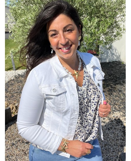 VESTE BERYL - BLANC PULPEUSE