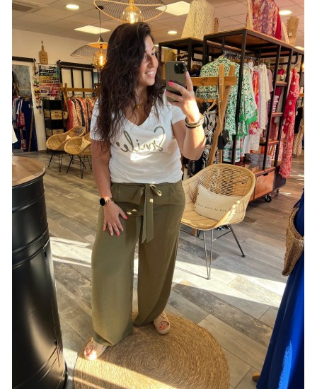 PANTALON DAVIDE - KAKI PULPEUSE