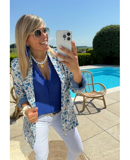 BLAZER LYS - BLEU