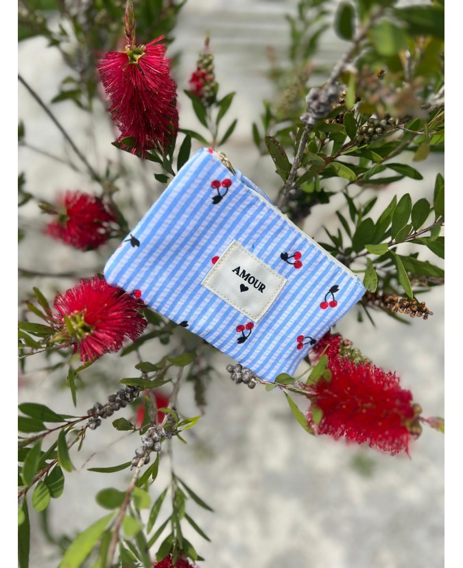 POCHETTE AMOUR CERISE