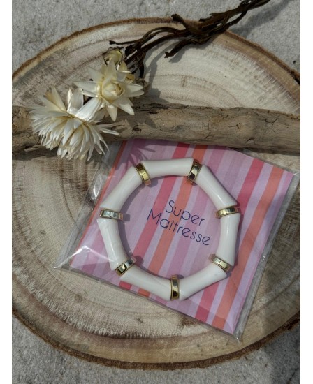 BRACELET MAITRESSE - BLANC