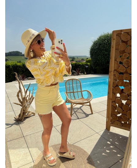 SHORT TEVA - JAUNE