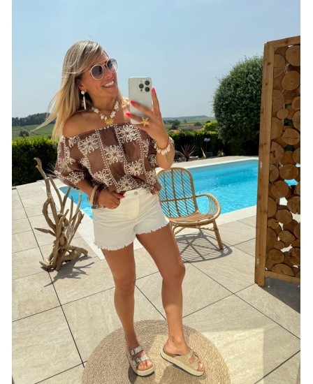 SHORT TEVA - BLANC