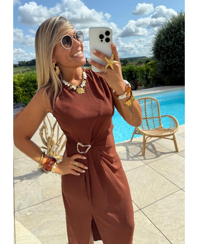 ROBE NEVA - CHOCOLAT