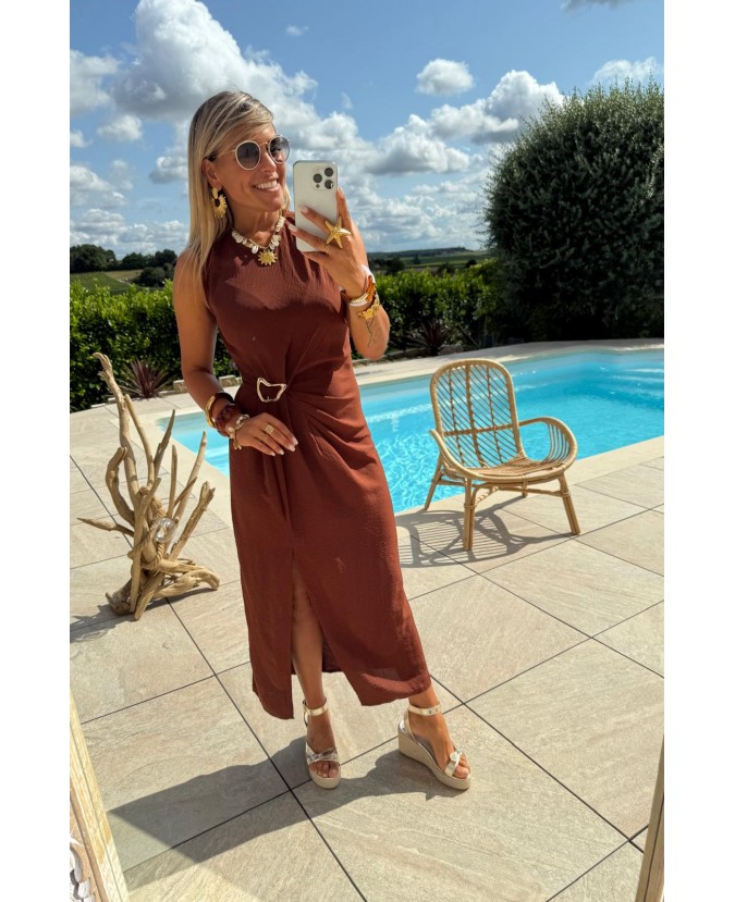 ROBE NEVA - CHOCOLAT