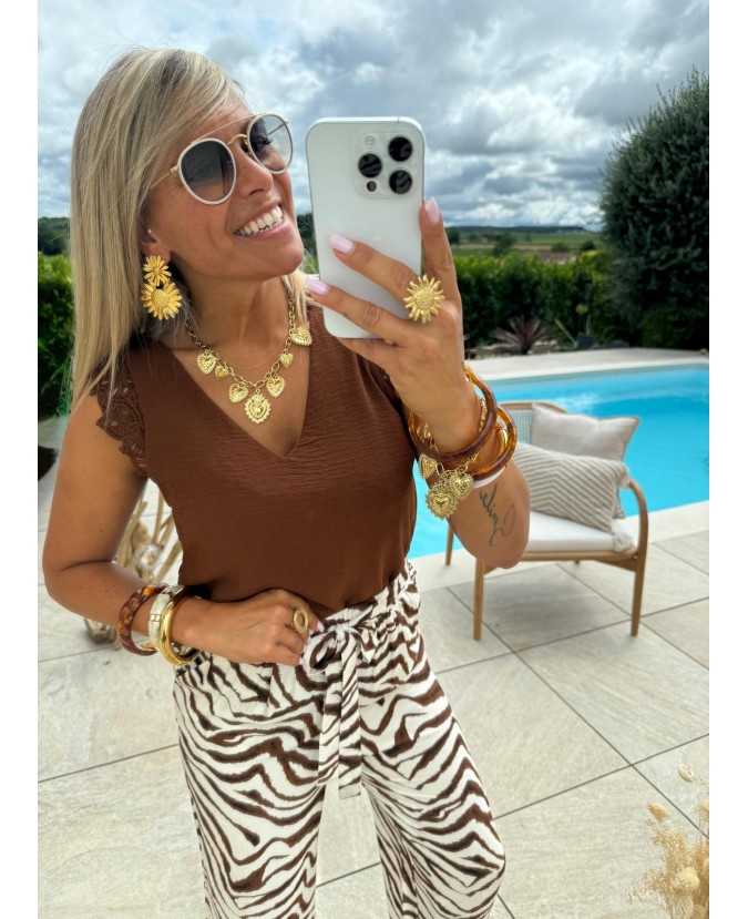 TOP AGLAÉ - CHOCOLAT