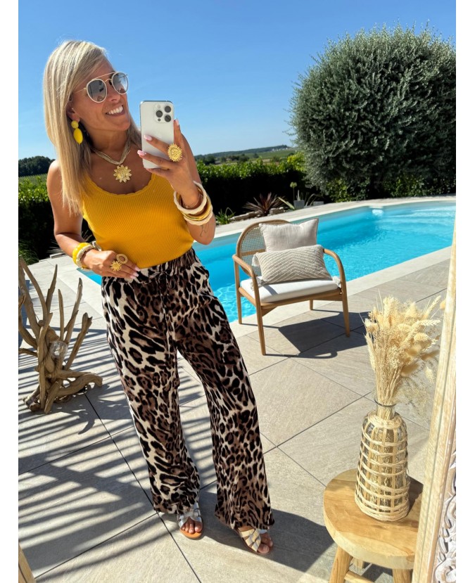 TOP ESTELLE - MOUTARDE