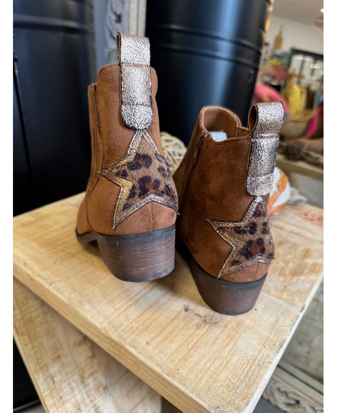 BOTTINES JADE - CAMEL