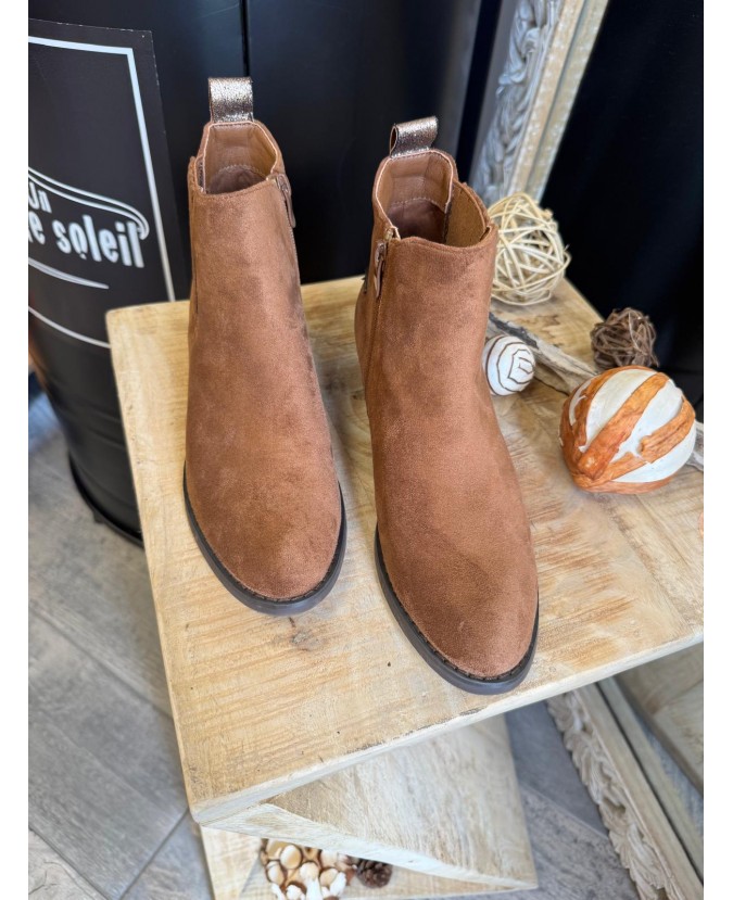 BOTTINES JADE - CAMEL