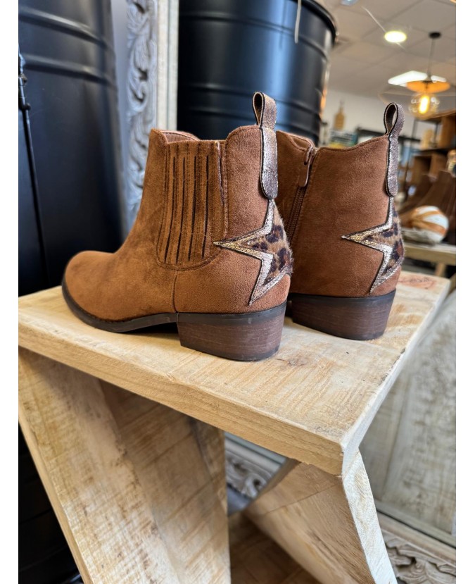 BOTTINES JADE - CAMEL