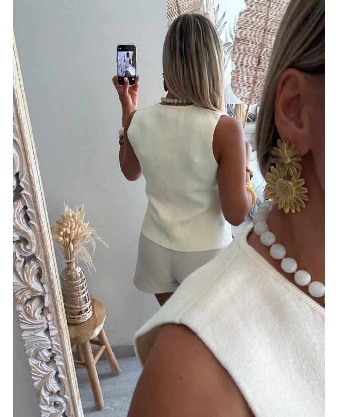 TOP LISANNE - BEIGE