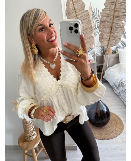 BLOUSE JASMIN - ÉCRU
