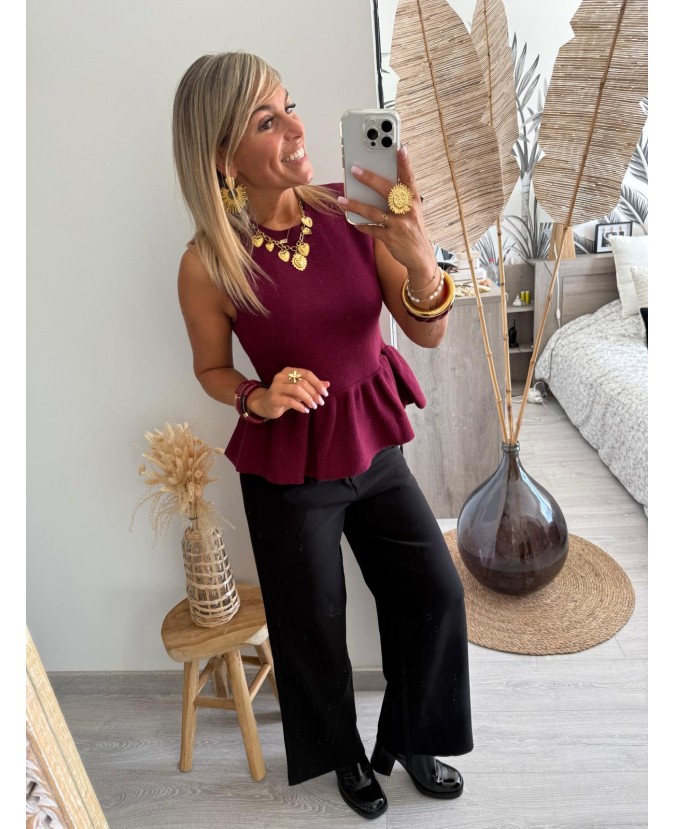 PULL LONNANE - BORDEAUX