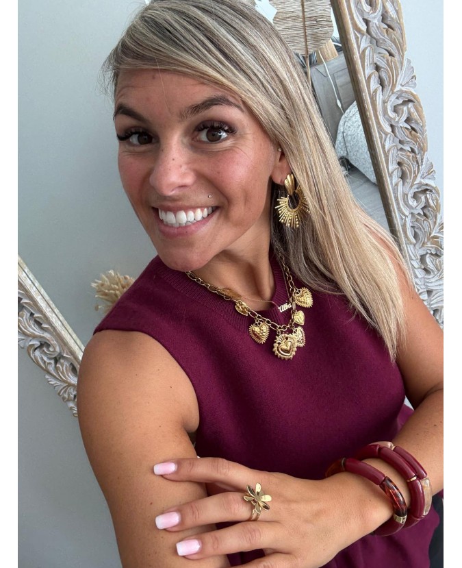 PULL LONNANE - BORDEAUX