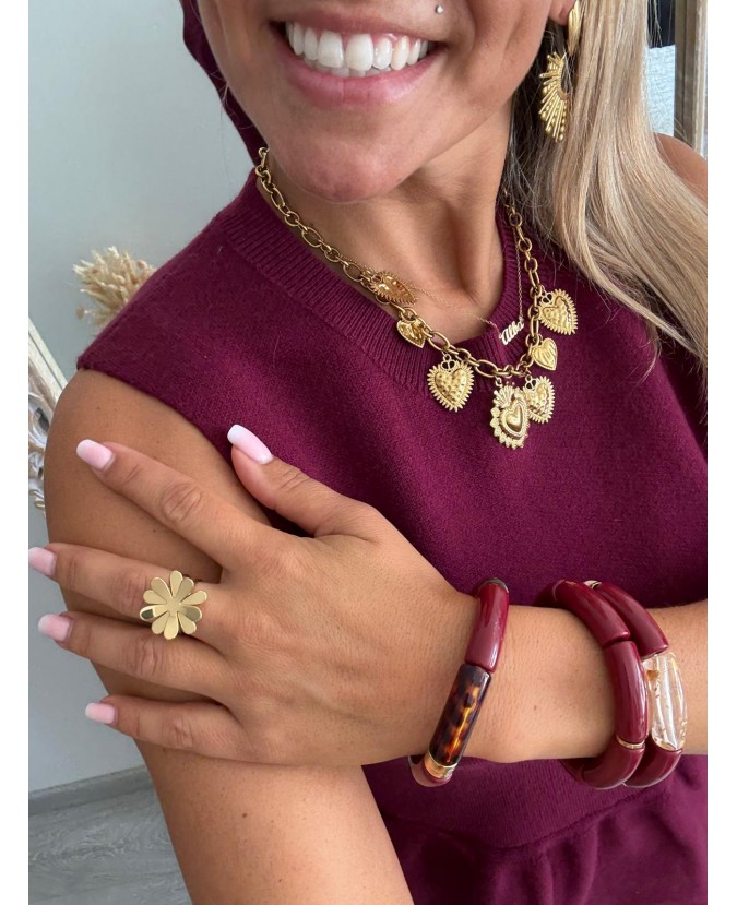 PULL LONNANE - BORDEAUX