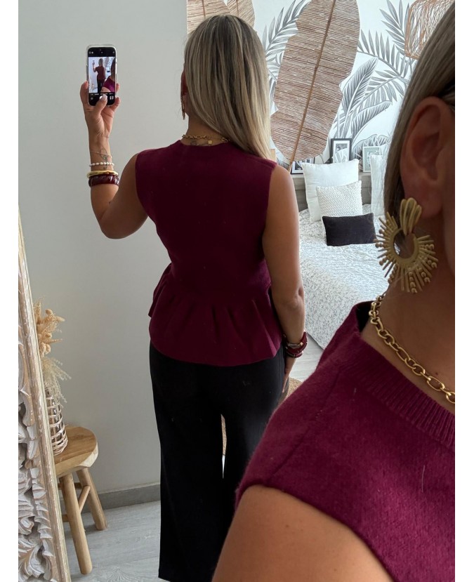 PULL LONNANE - BORDEAUX