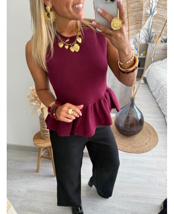 PULL LONNANE - BORDEAUX