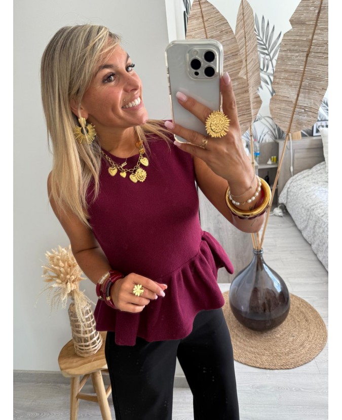 PULL LONNANE - BORDEAUX