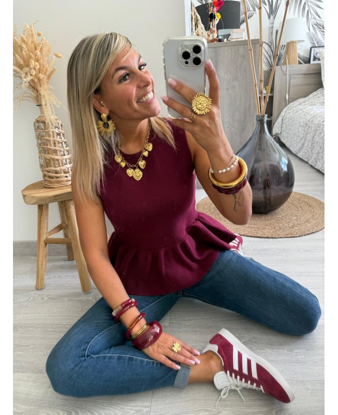 PULL LONNANE - BORDEAUX