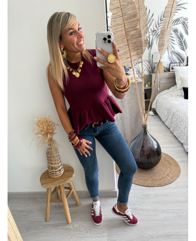 PULL LONNANE - BORDEAUX