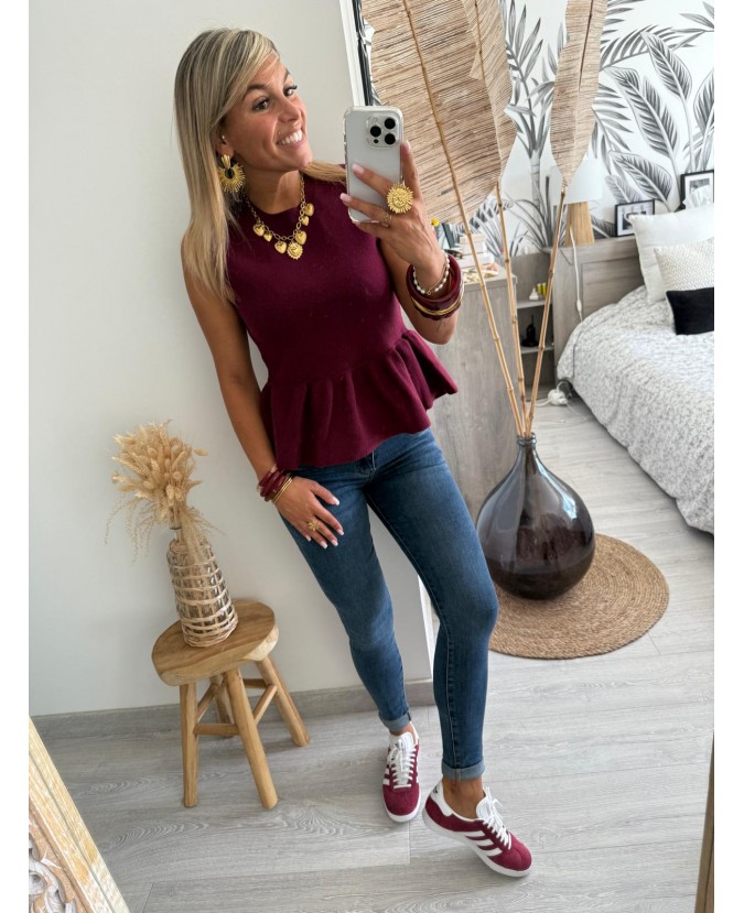 PULL LONNANE - BORDEAUX