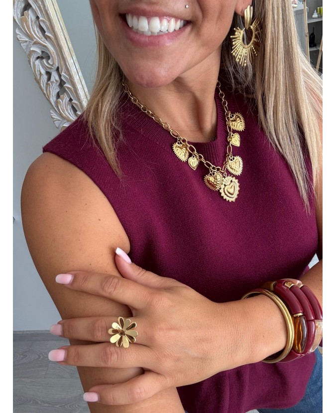 PULL LONNANE - BORDEAUX