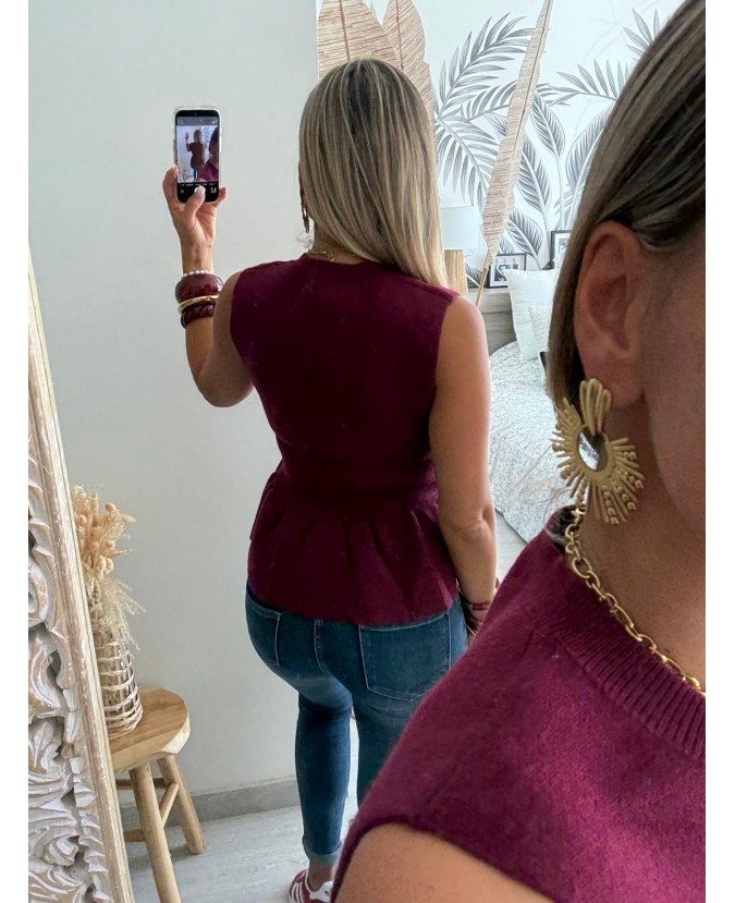 PULL LONNANE - BORDEAUX