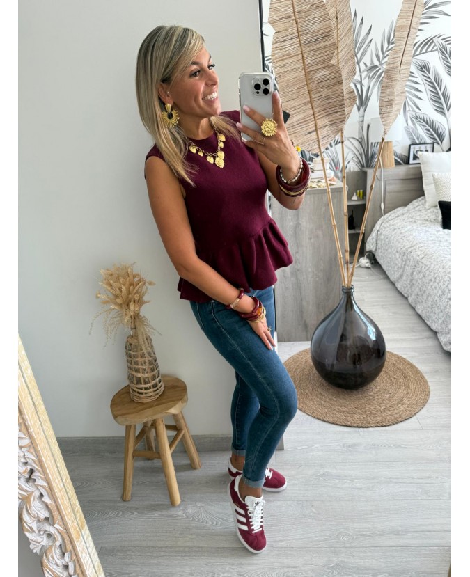 PULL LONNANE - BORDEAUX