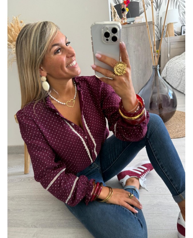 CHEMISE ALEXIS - PRUNE