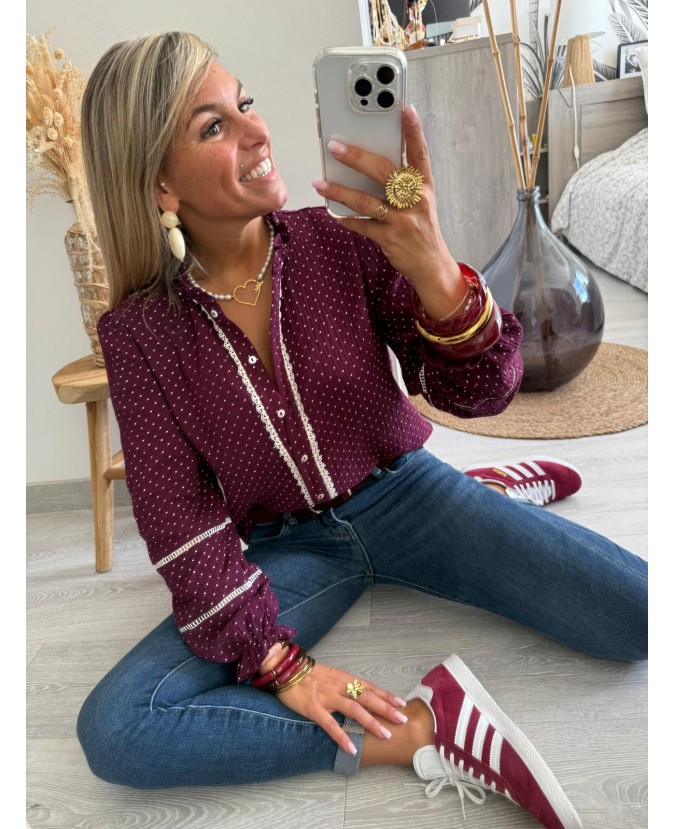 CHEMISE ALEXIS - PRUNE