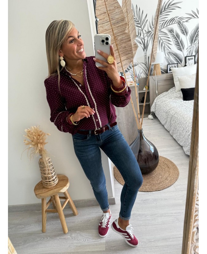 CHEMISE ALEXIS - PRUNE