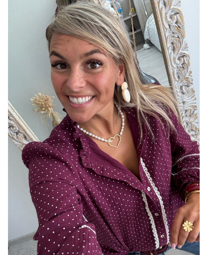 CHEMISE ALEXIS - PRUNE