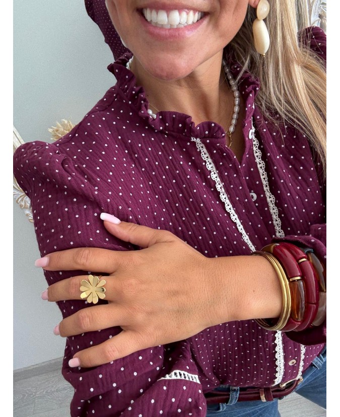 CHEMISE ALEXIS - PRUNE