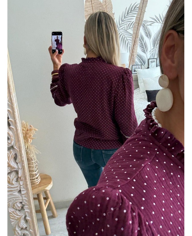 CHEMISE ALEXIS - PRUNE