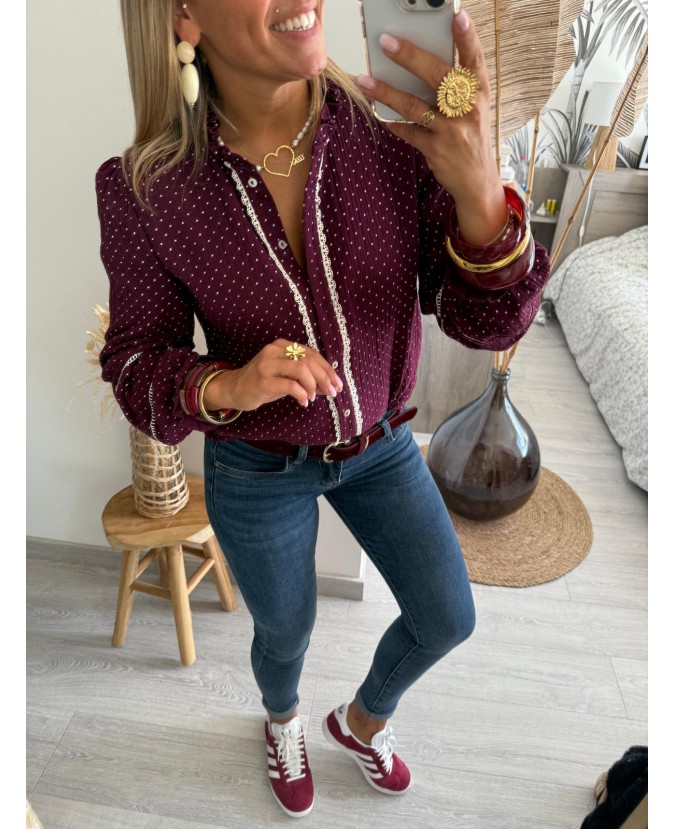 CHEMISE ALEXIS - PRUNE