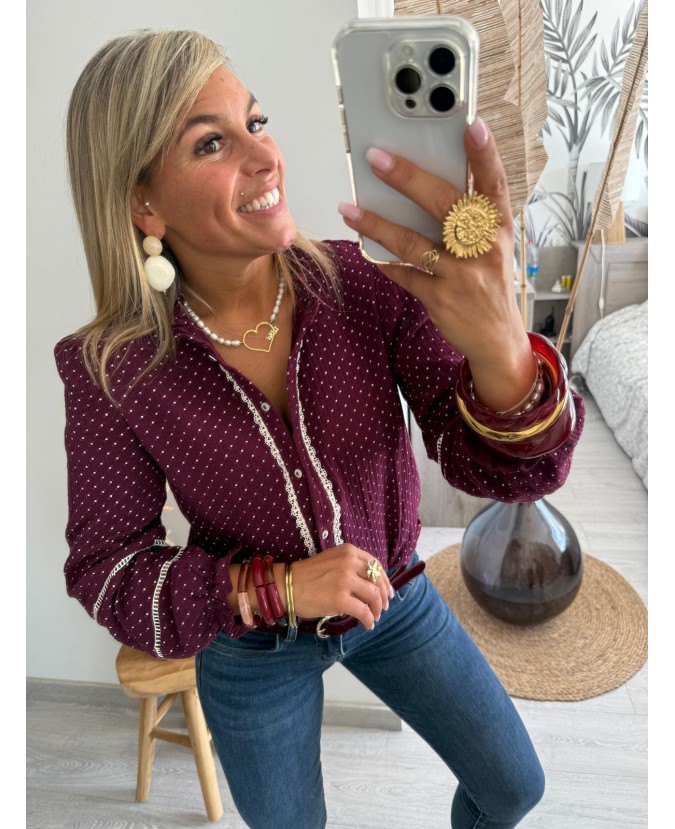 CHEMISE ALEXIS - PRUNE