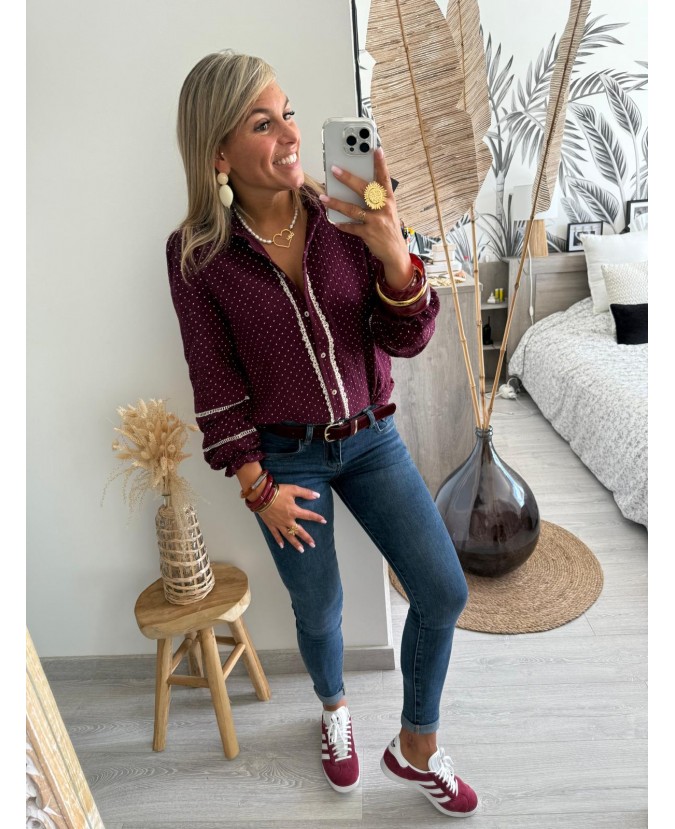 CHEMISE ALEXIS - PRUNE