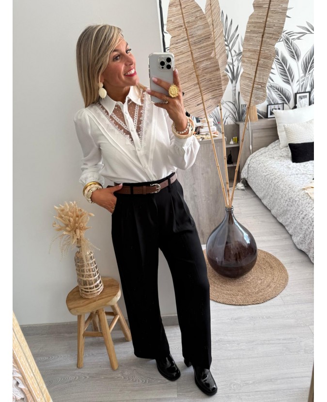 CHEMISE CHANTAL - BLANC