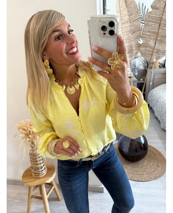 CHEMISE AYANA - JAUNE