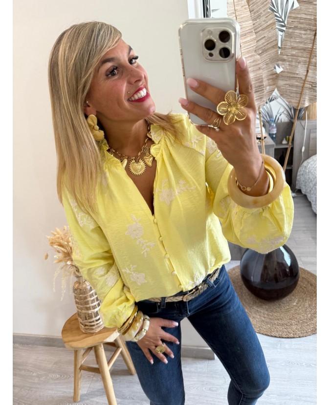 CHEMISE AYANA - JAUNE